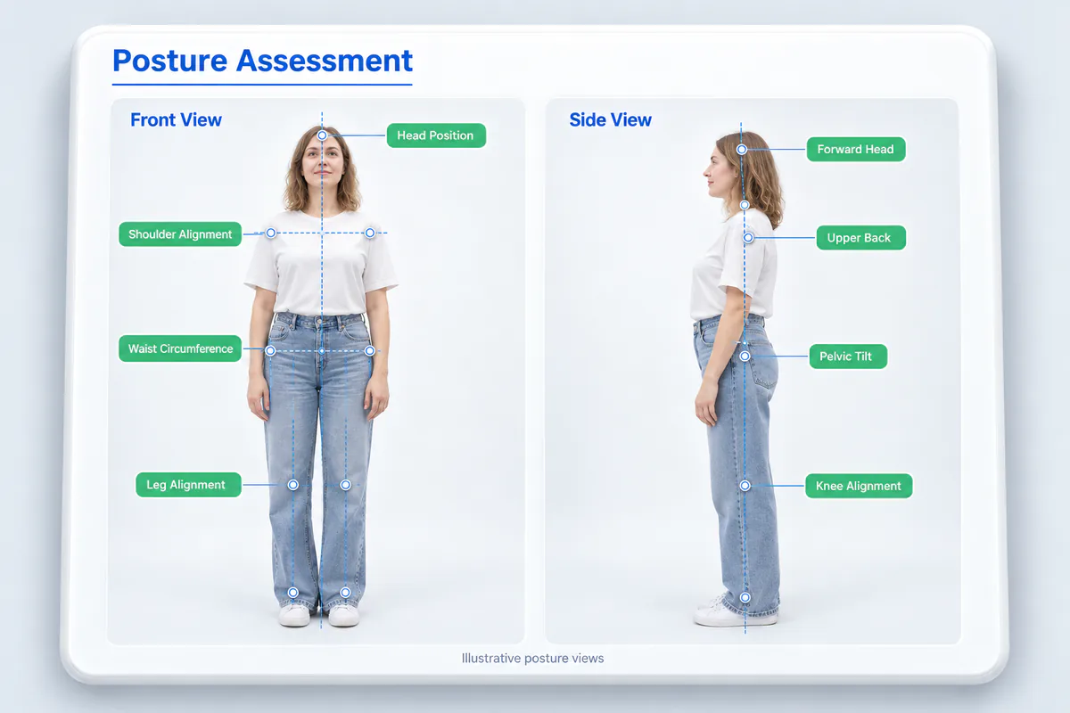 BM200 posture assessment view